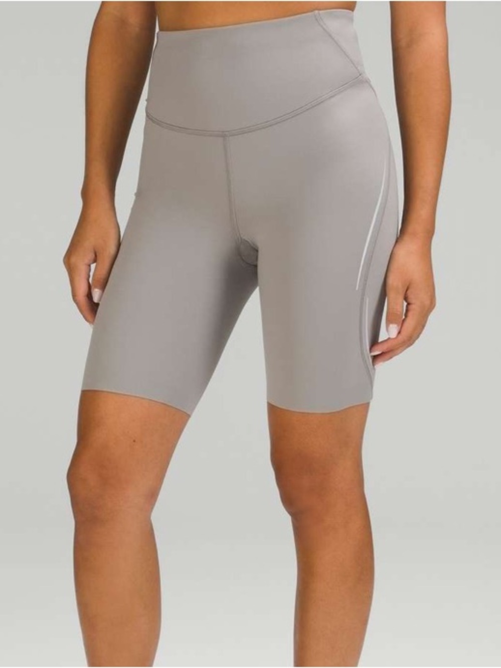 LULULEMON High-Waist Grey Women's Bike Shorts! NWOT! 0